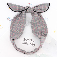 High Quality Hair Accessories Korean Fabric Bowknot Headband for Fashion Girls